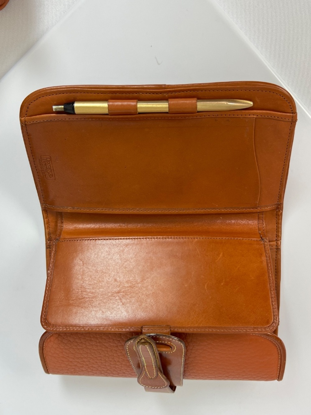 3 Pc Vintage Dooney & Bourke Madison Checkbook Wallet, Cosmetic Bag, Key Holder - Picture 7 of 16